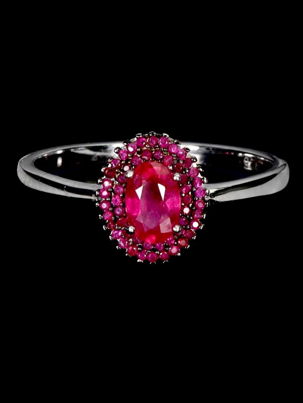 Diamond Cut Genuine Madagascar Ruby Ring